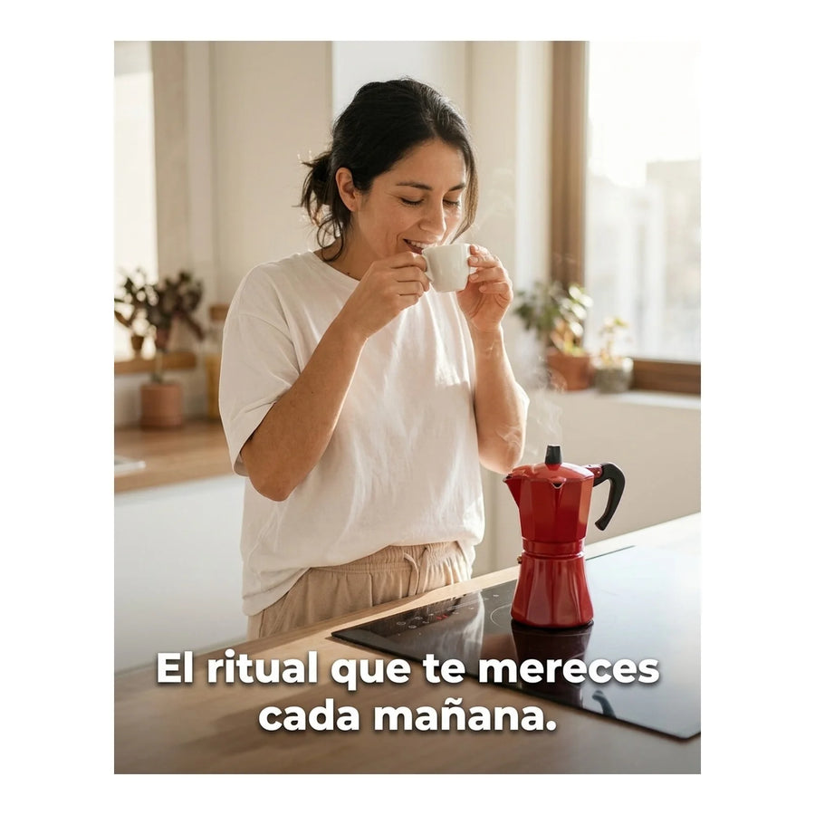 Cafetera Italiana Inducción Oroley Petra Red 6 Tazas Café