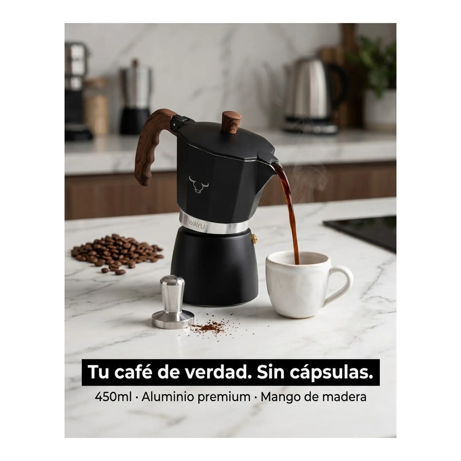 Cafetera Italiana Wayu 450ml