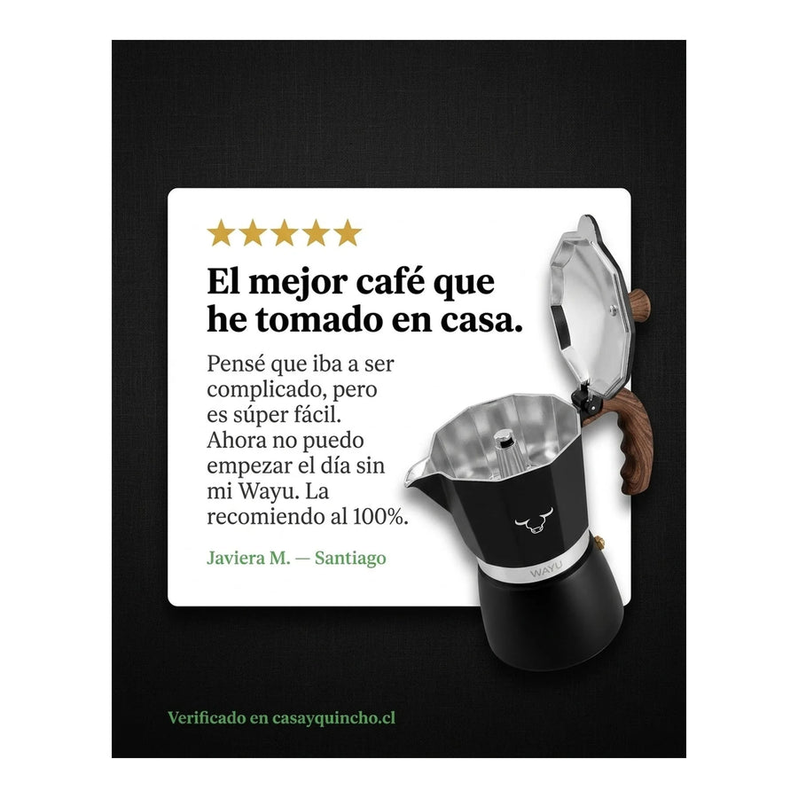 Cafetera Italiana Wayu 450ml