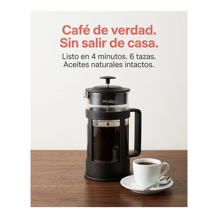 Cafetera Oroley Parma 6 Tazas Manual Prensa Francesa