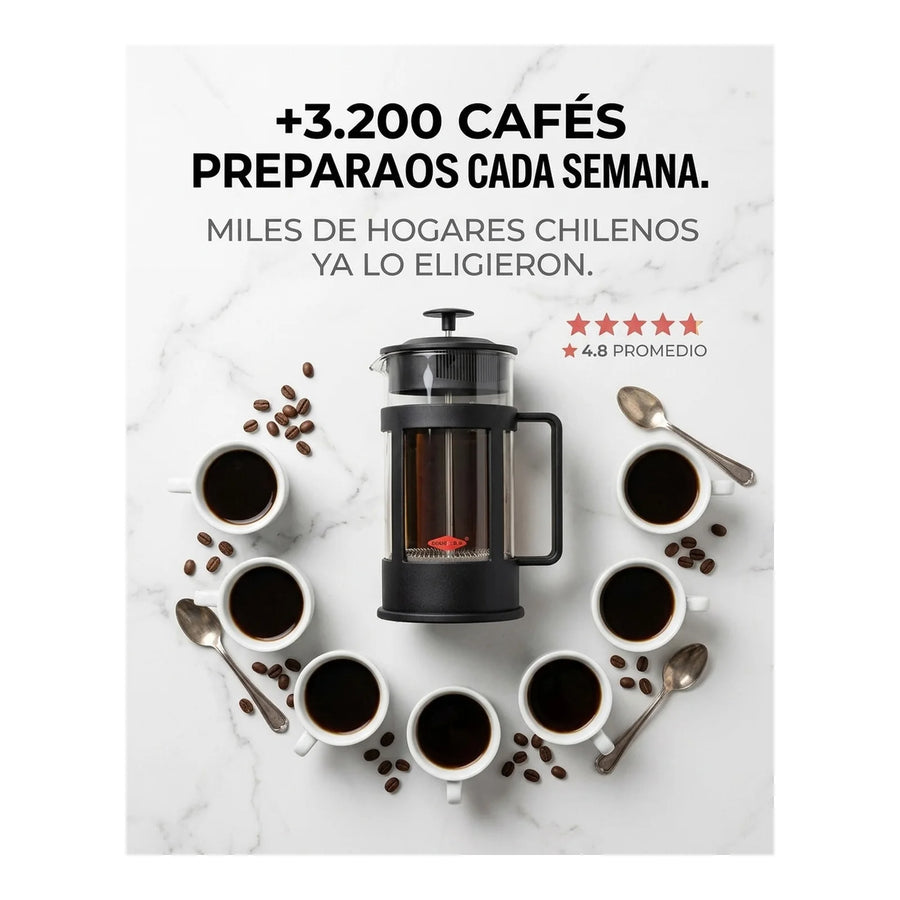 Cafetera Oroley Parma 6 Tazas Manual Prensa Francesa