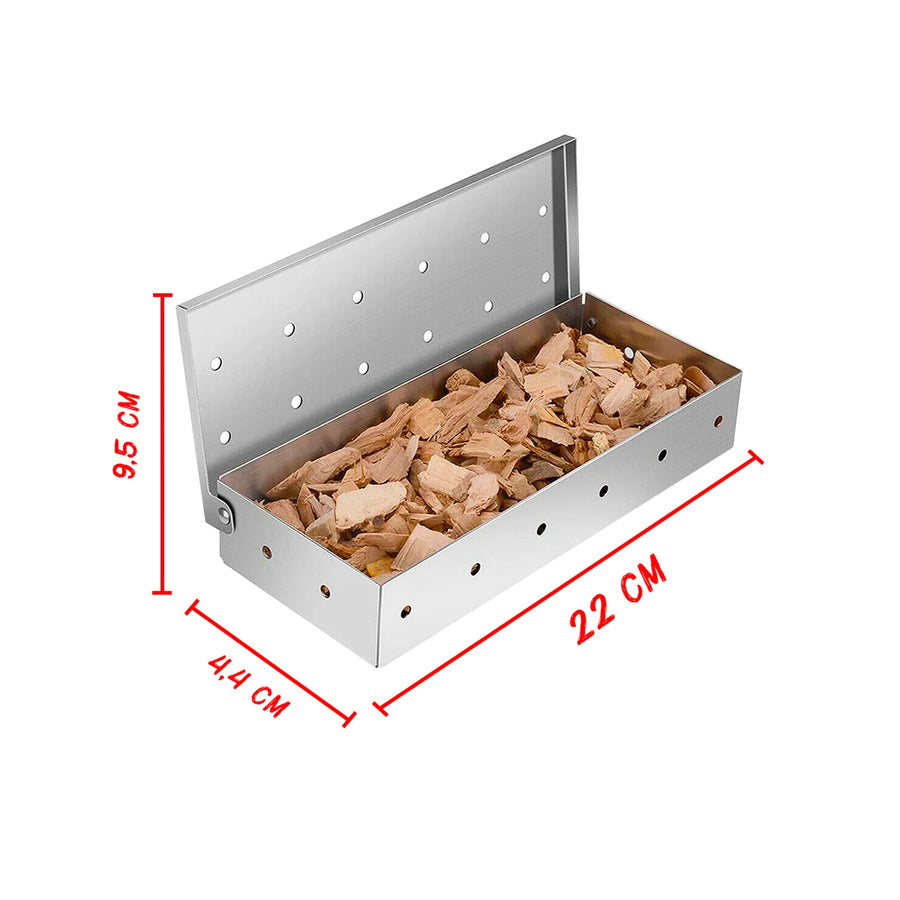 Caja Ahumadora Chips Ahumado Parrilla Horno Cocina Asado
