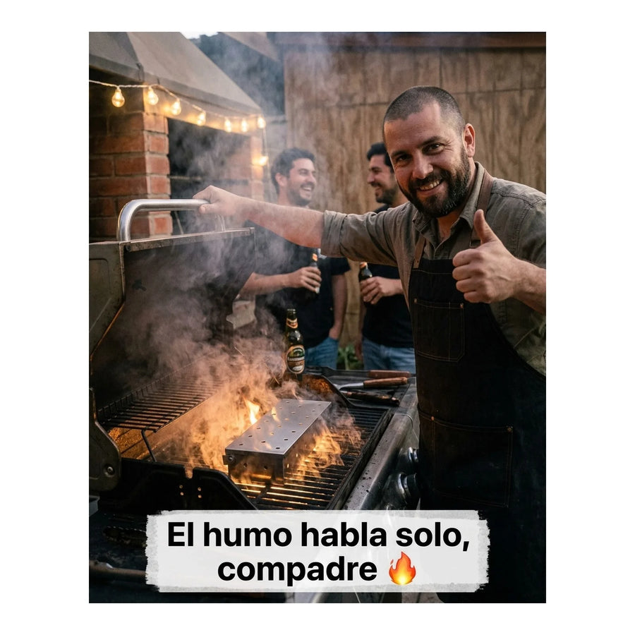 Caja Ahumadora Chips Ahumado Parrilla Horno Cocina Asado
