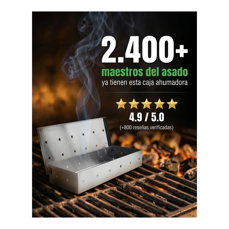 Caja Ahumadora Chips Ahumado Parrilla Horno Cocina Asado
