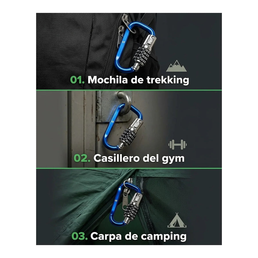 Candado Combinación Mosquetón Scanavini Sc.nl310+ Outdoor