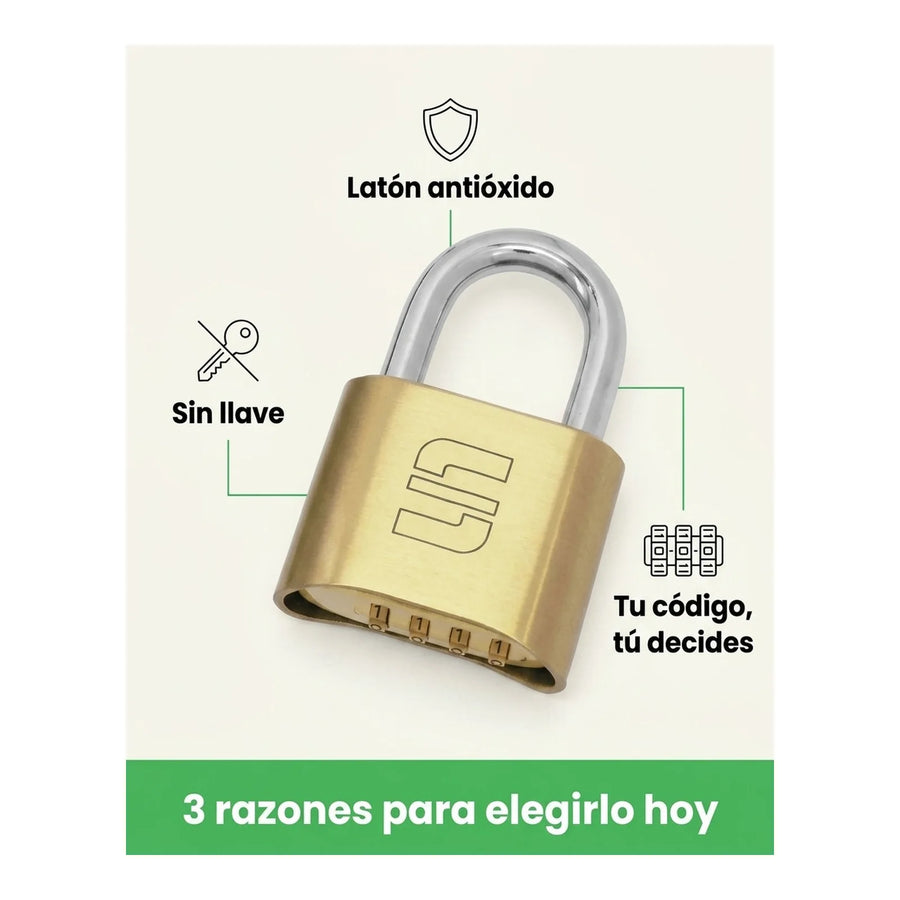 Candado Combinación Scanavini Sc.052+ Seguridad Casillero