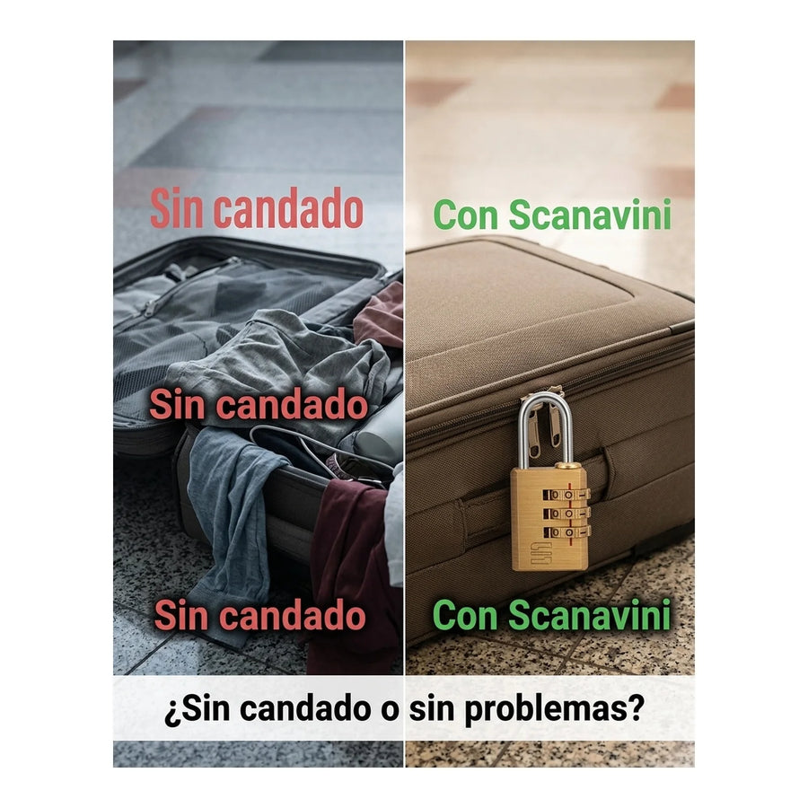 Candado Combinación Scanavini Sc.021 Casillero Maleta