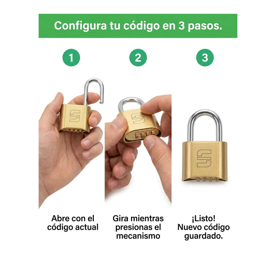 Candado Combinación Scanavini Sc.052+ Seguridad Casillero