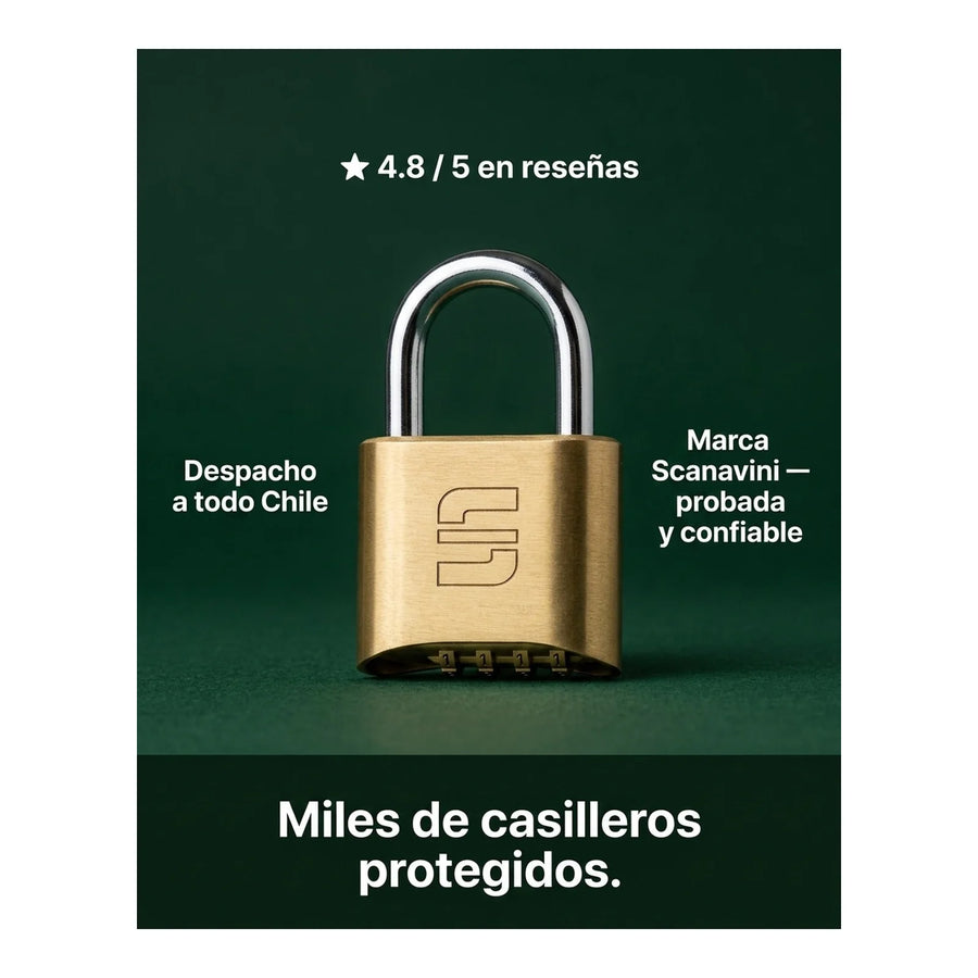 Candado Combinación Scanavini Sc.052+ Seguridad Casillero