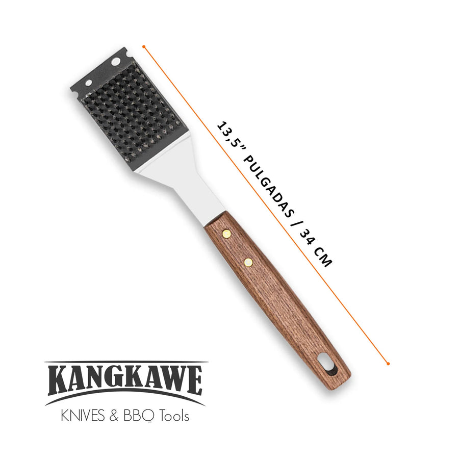 Medidas y dimensiones del cepillo limpia parrilla XL Kangkawe