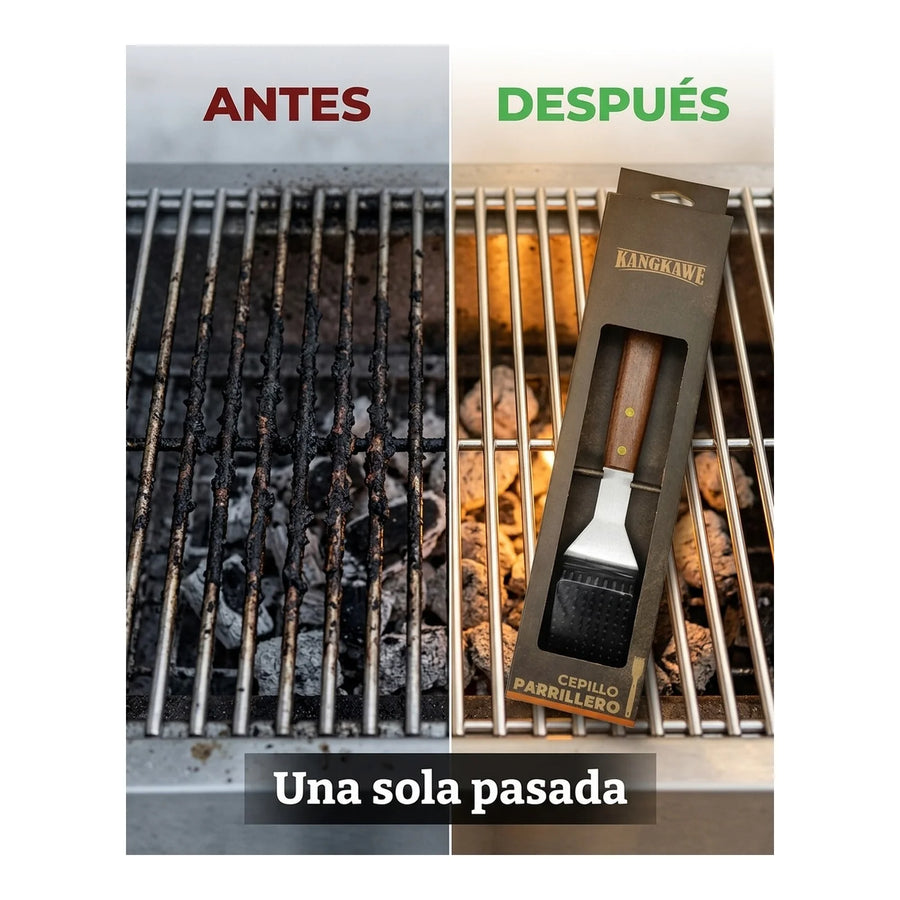 Cepillo Limpia Parrilla Kangkawe Xl Limpiador De Asado