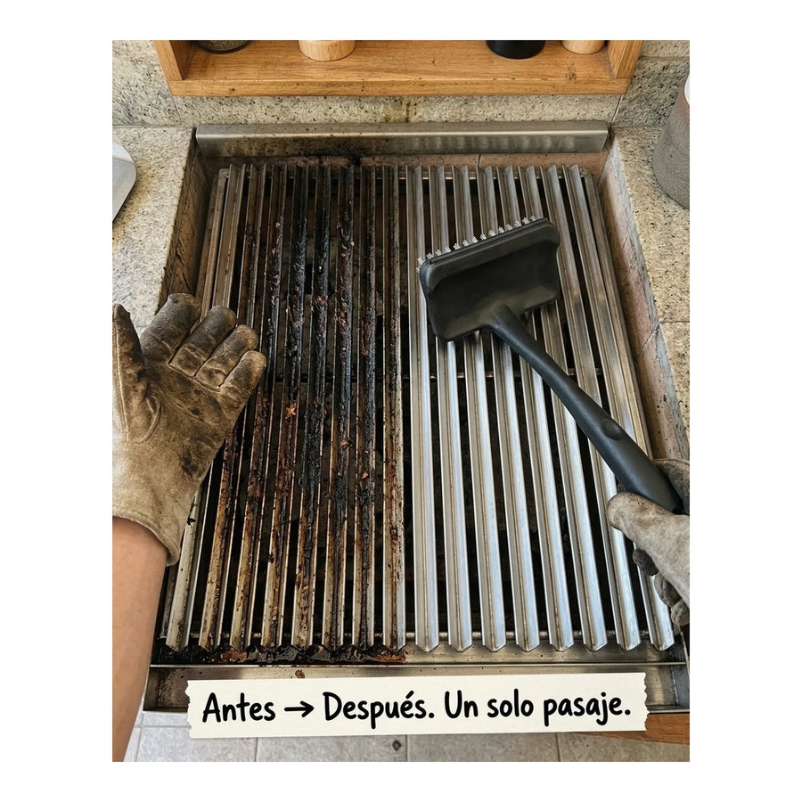 Cepillo Limpia Parrilla Xl 50cm Limpiador De Parrilla Asado
