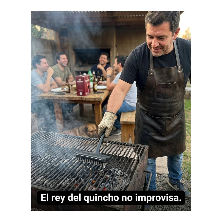 Cepillo Limpia Parrilla Xl 50cm Limpiador De Parrilla Asado
