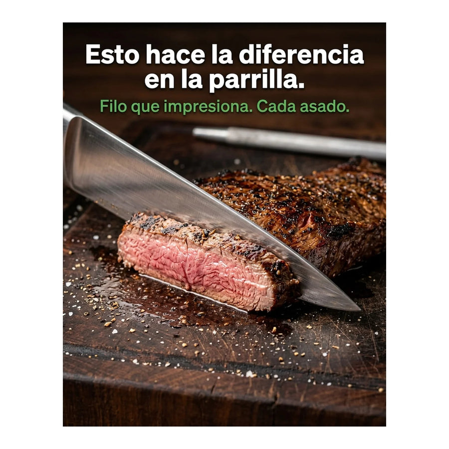 Chaira Astil Espada Afiladora Cuchillos Wayu Redonda Premium