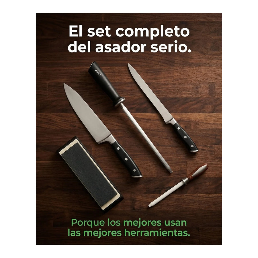 Chaira Astil Espada Afiladora Cuchillos Wayu Redonda Premium