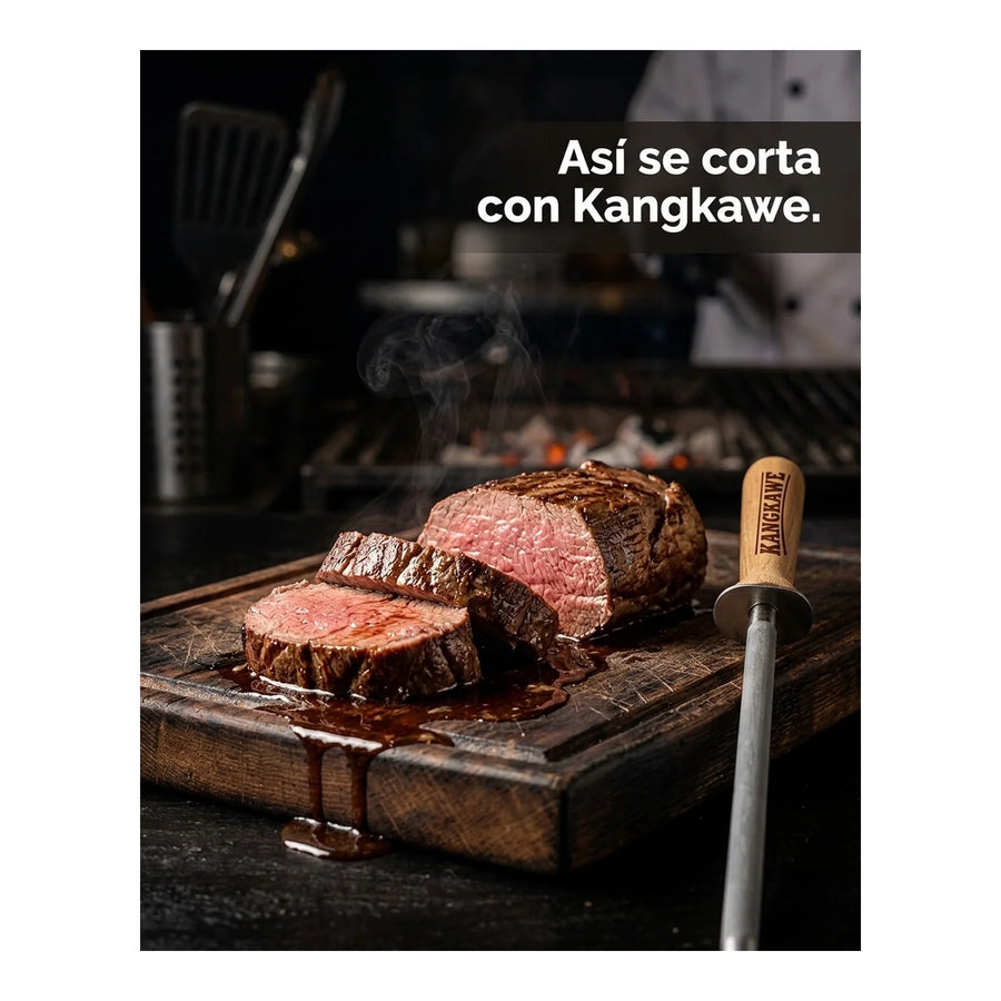 Chaira Astil Kangkawe Afilador De Cuchillos Asado Parrilla