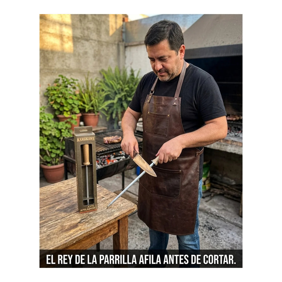 Chaira Astil Kangkawe Afilador De Cuchillos Asado Parrilla