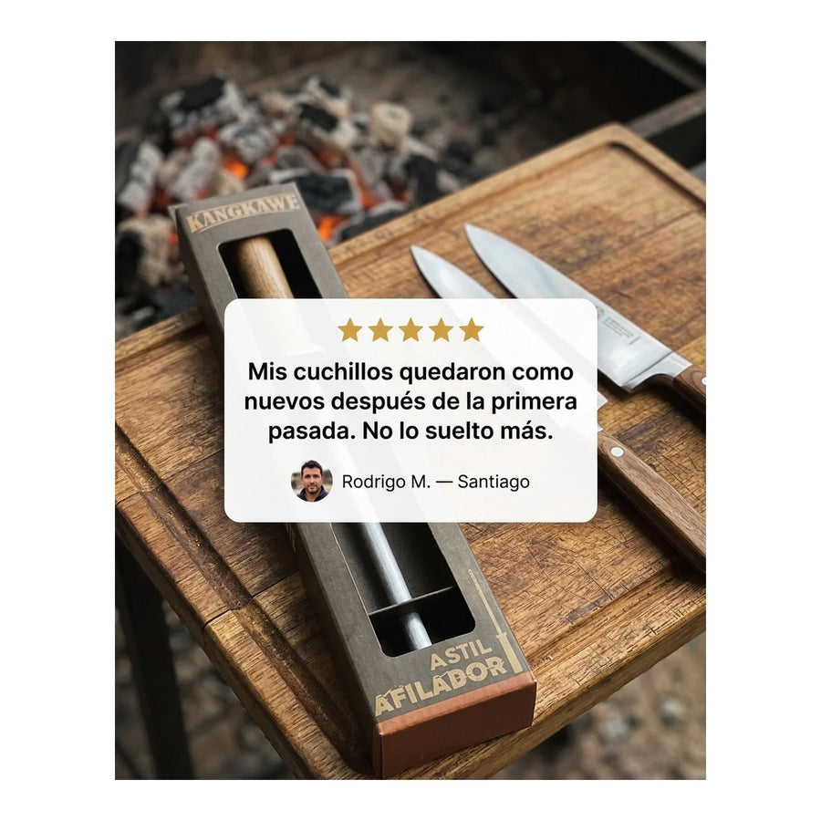 Chaira Astil Kangkawe Afilador De Cuchillos Asado Parrilla