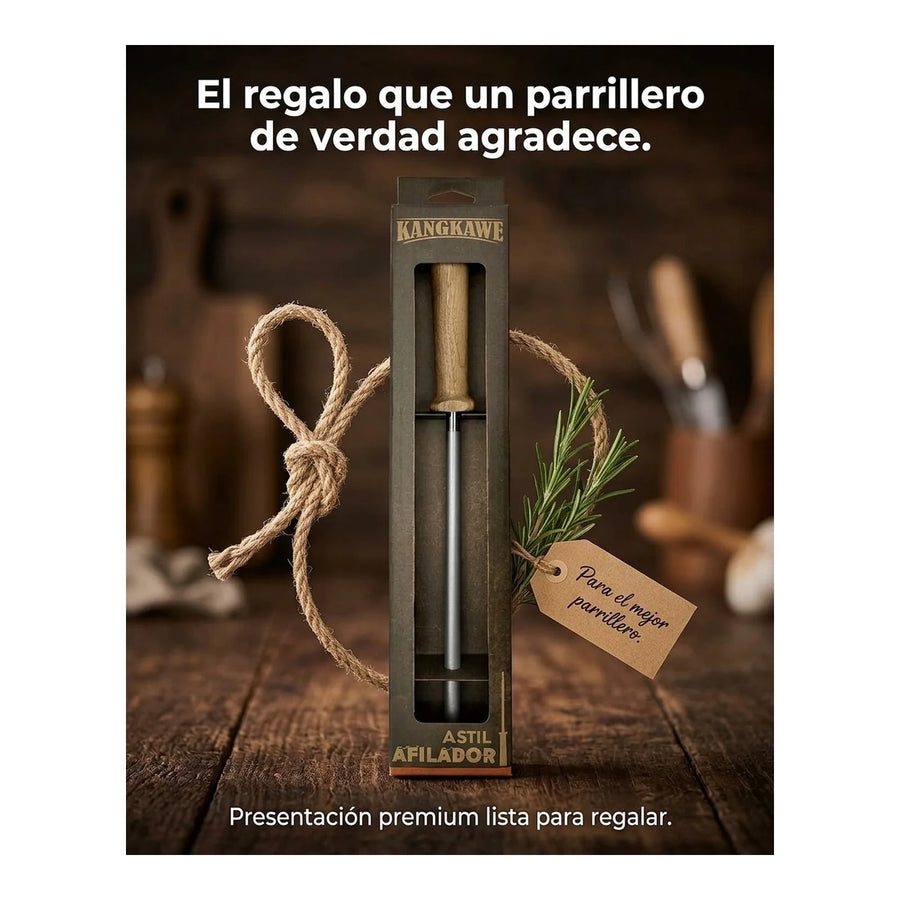Chaira Astil Kangkawe Afilador De Cuchillos Asado Parrilla
