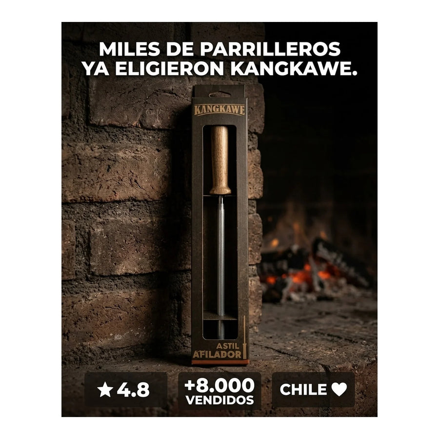 Chaira Astil Kangkawe Afilador De Cuchillos Asado Parrilla