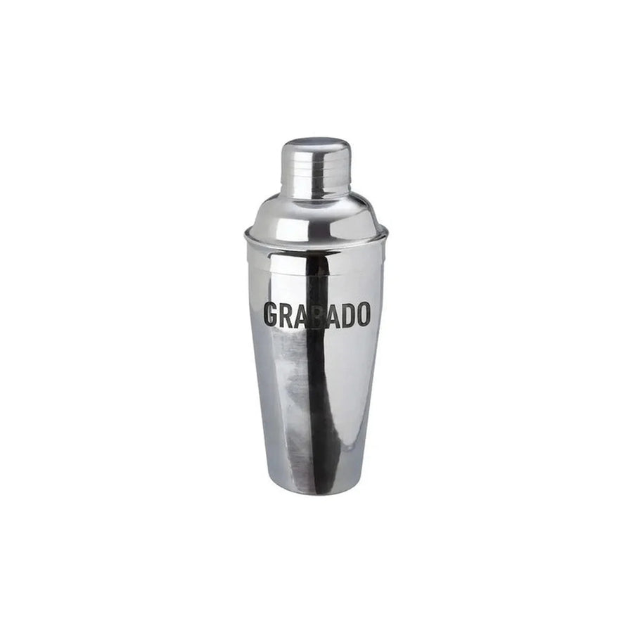Coctelera Bar Profesional 700ml Acero Inoxidable + Grabado Gris
