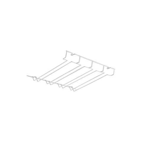 Colgador De Copas Plastificado Blanco Bar Organización