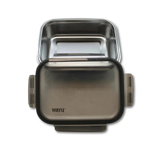 Contenedor Hermético Wayu Acero Microsafe 650ml Premium