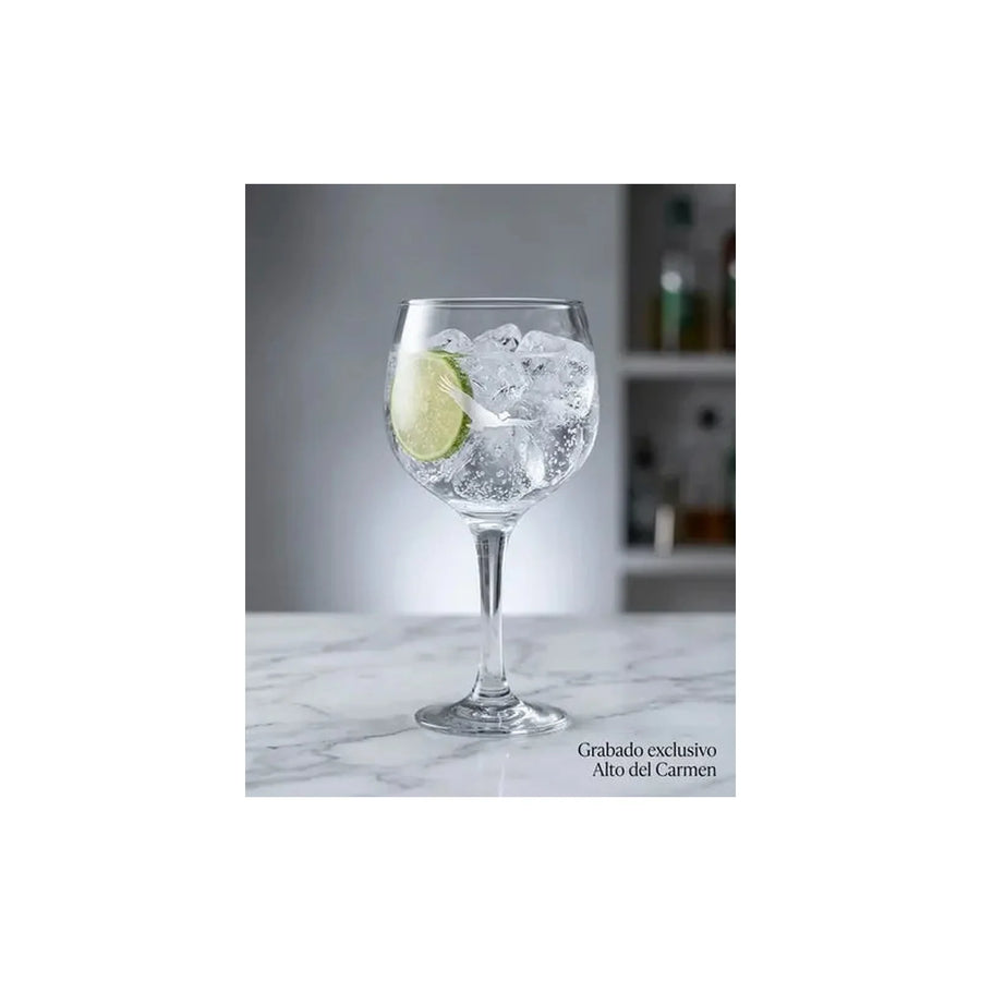Copa Alto Del Carmen 657ml Pack X4 Tragos Aperitivos Coctels Transparente