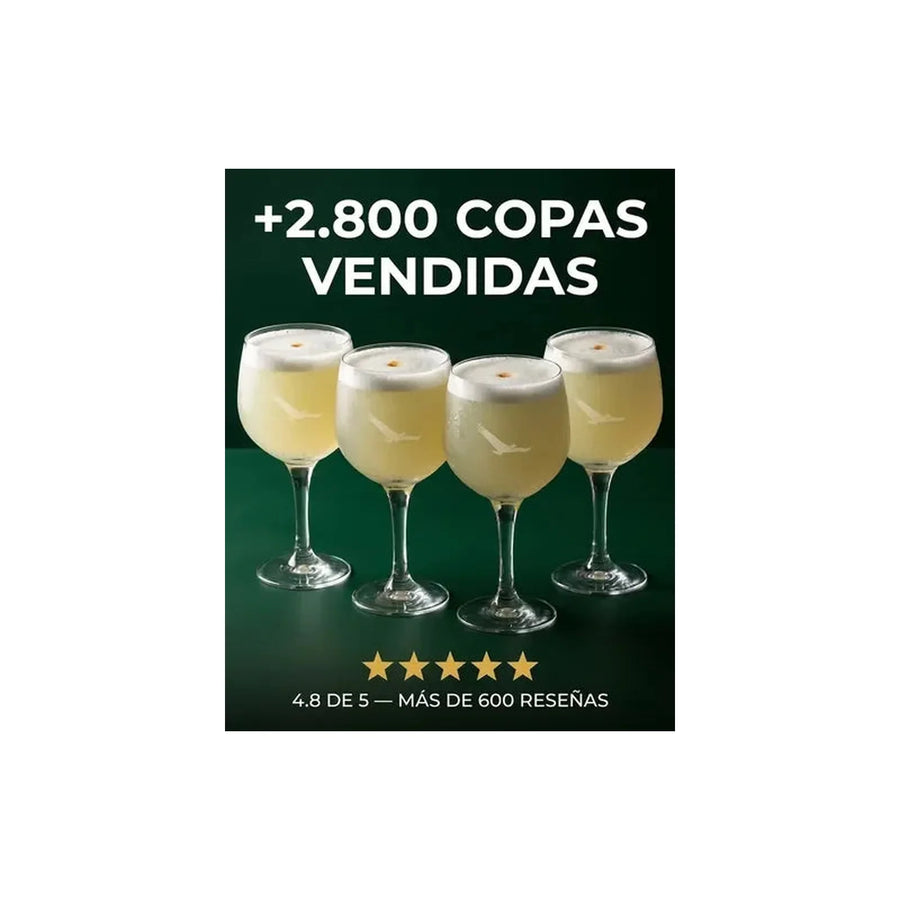 Copa Alto Del Carmen 657ml Pack X4 Tragos Aperitivos Coctels Transparente