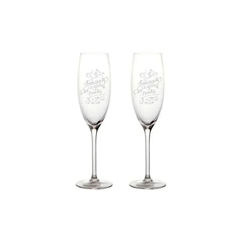 Copa de Espumante Pack X6 para Boda y Aniversario + Grabado Personalizado