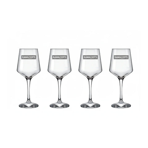 Copa Ramazzotti Pack 4 Unidades 400ml Grabadas