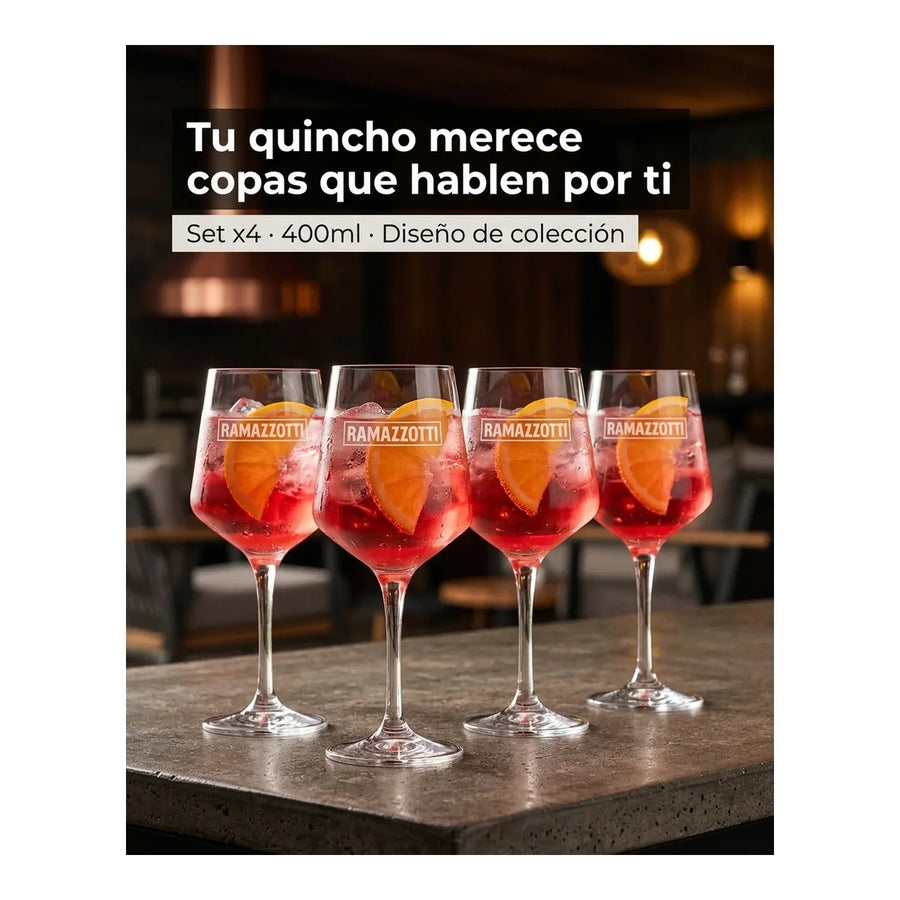 Copa Ramazzotti Pack 4 Unidades 400ml