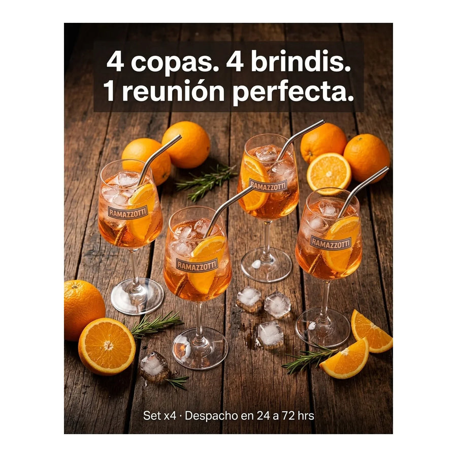 Copa Ramazzotti Pack 4 Unidades 400ml