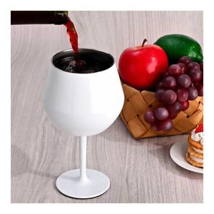 Copa Taca Brasil 400ml Blanca Doble Pared