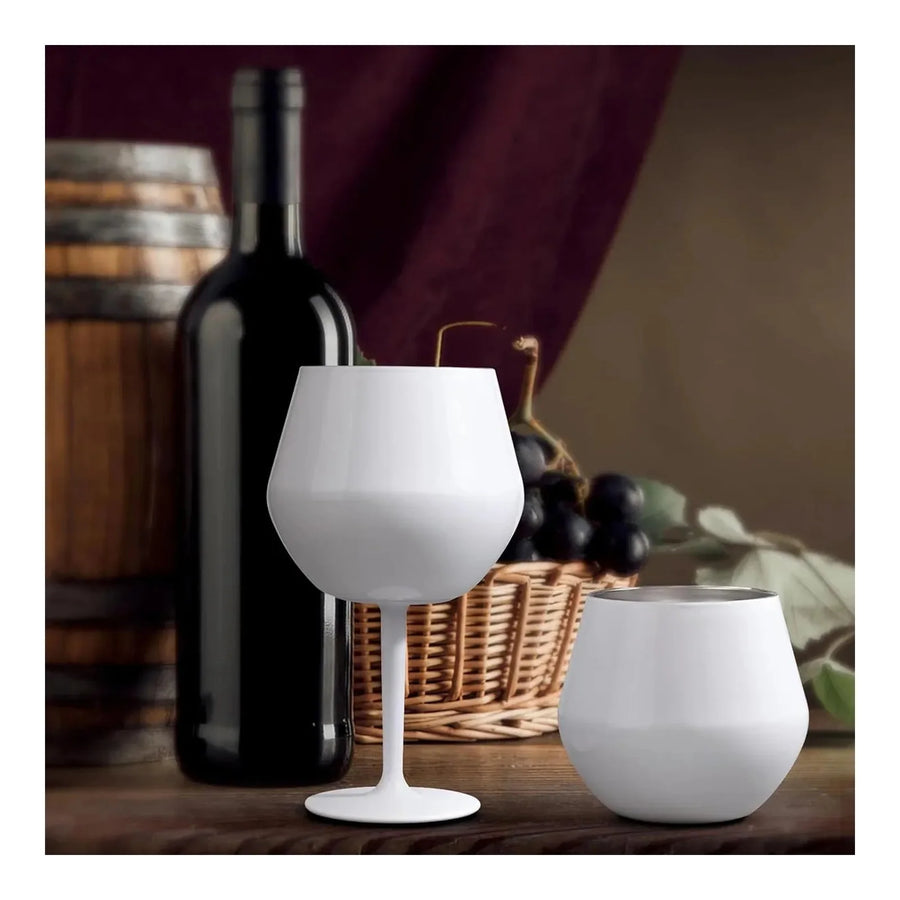 Copa Taca Brasil 400ml Blanca Doble Pared