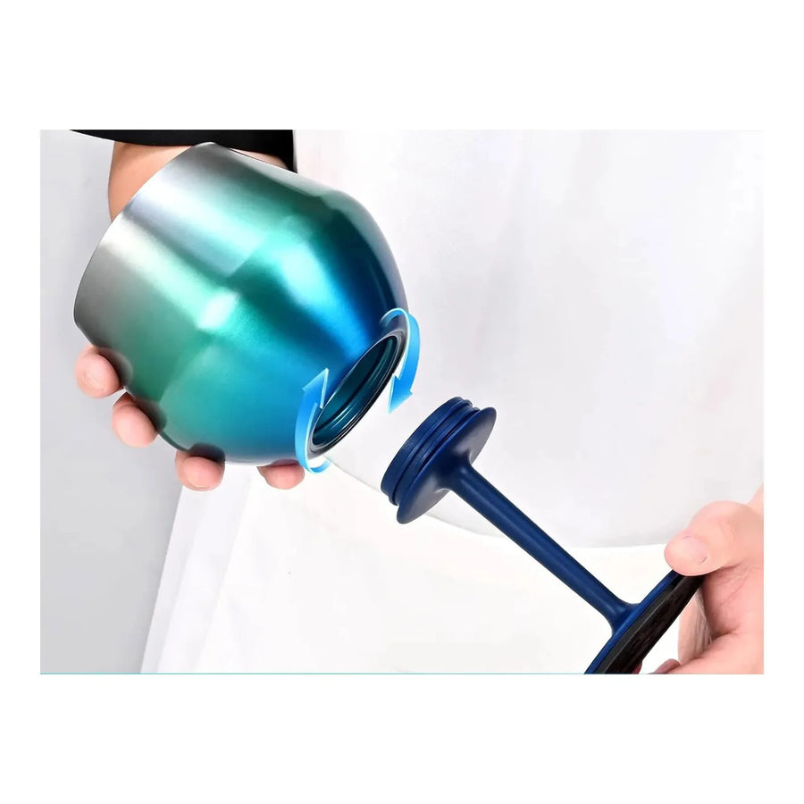 Copa Taca Brasil 400ml Celeste Doble Pared