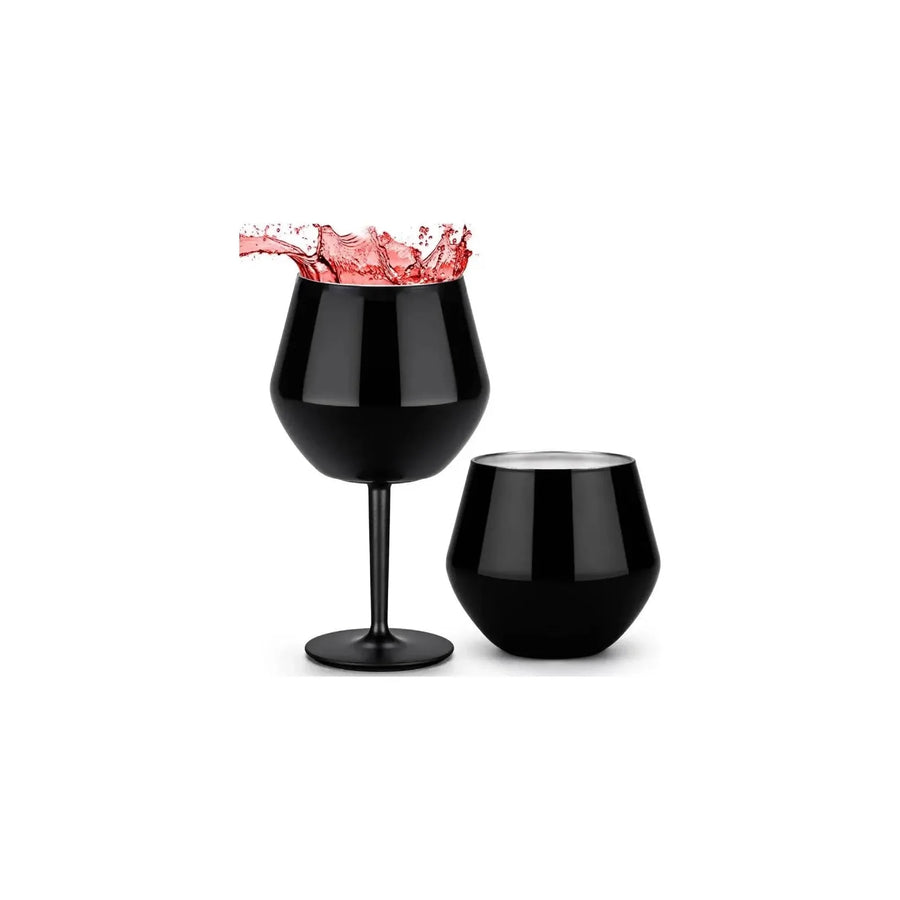 Copa Taca Brasil 400ml Negra Doble Pared