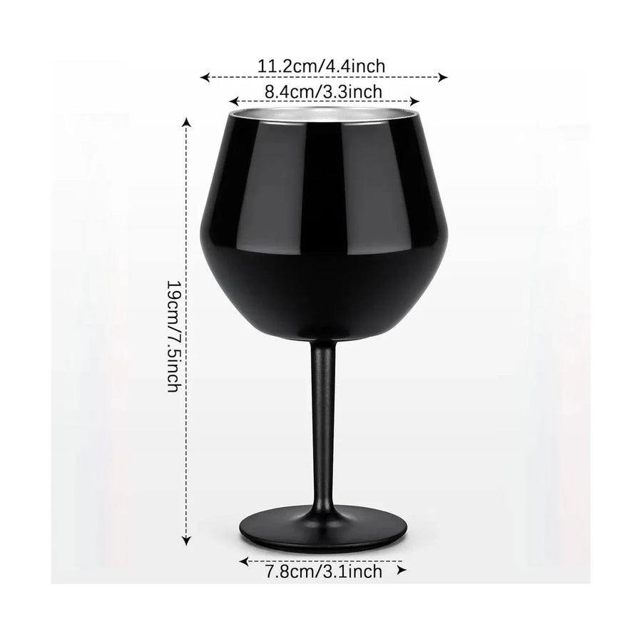 Copa Taca Brasil 400ml Negra Doble Pared