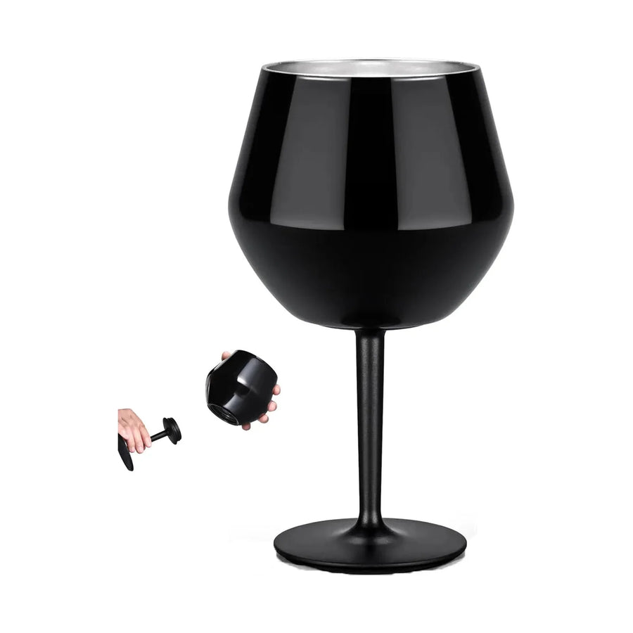 Copa Taca Brasil 400ml Negra Doble Pared