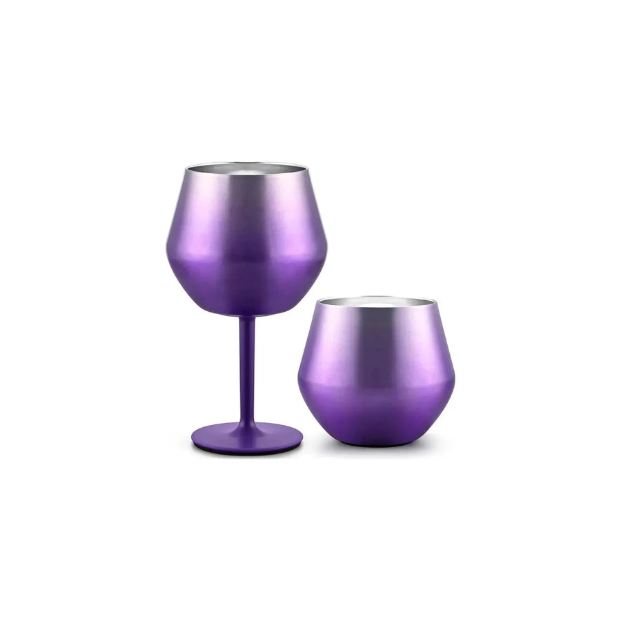 Copa Taca Brasil 400ml Rosa Doble Pared