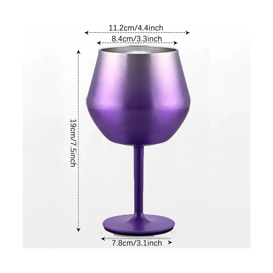 Copa Taca Brasil 400ml Rosa Doble Pared