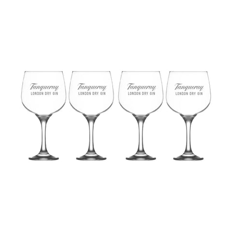 Copas De Gin Tanqueray Pack X4 - 650ml Grabado Láser