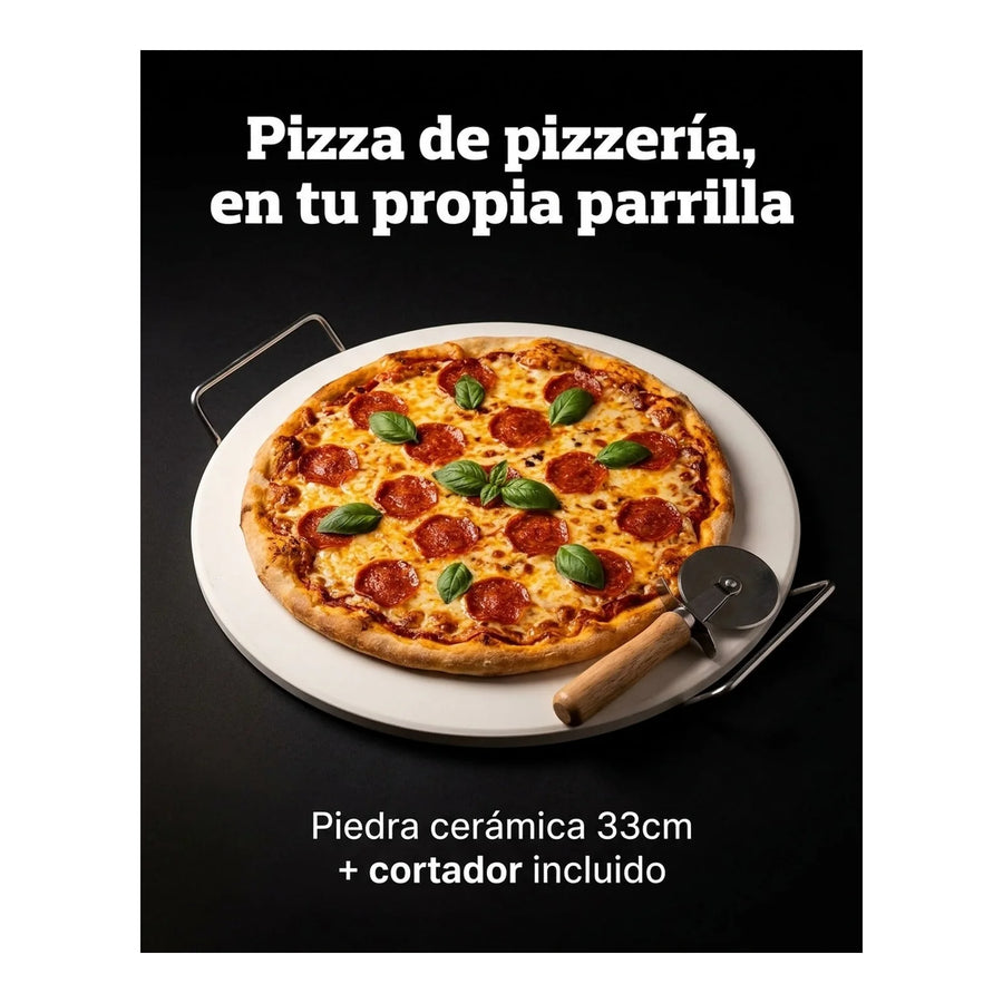 Cortador De Pizza + Piedra Pizza Profesional Cocina Horno