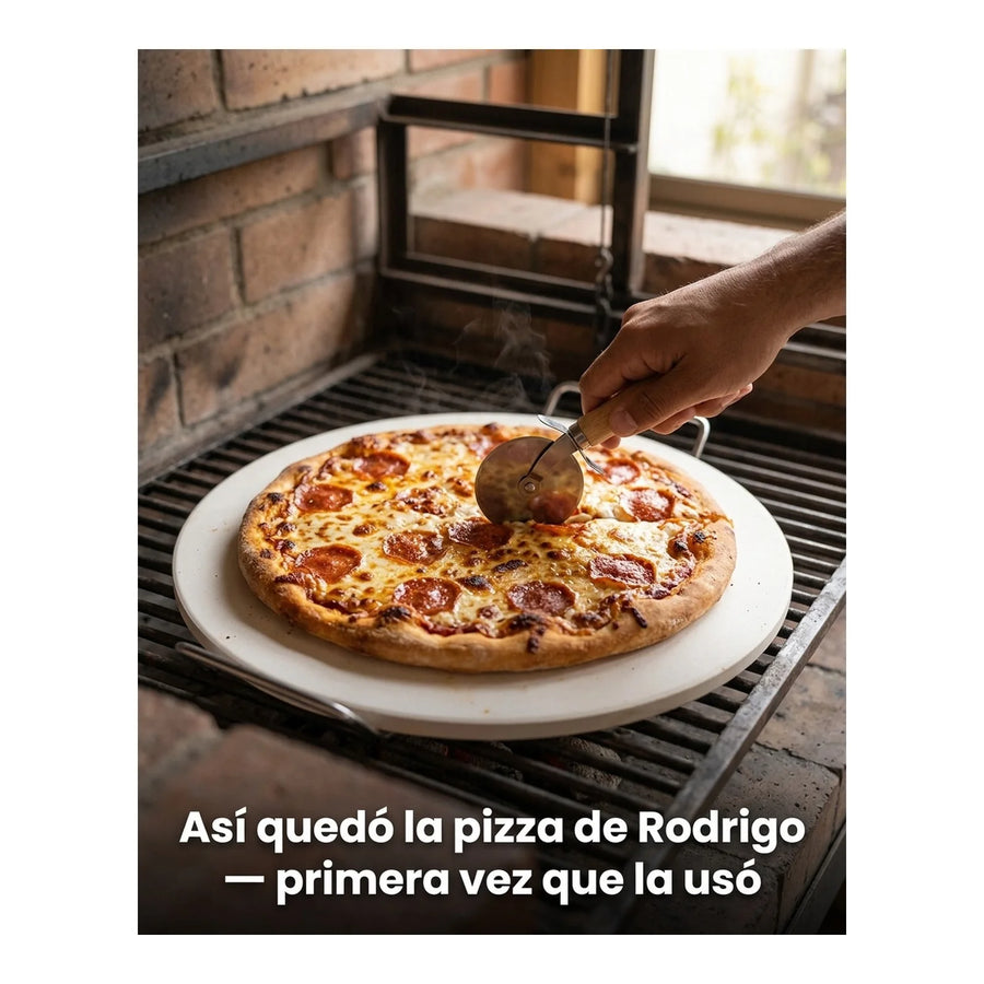 Cortador De Pizza + Piedra Pizza Profesional Cocina Horno