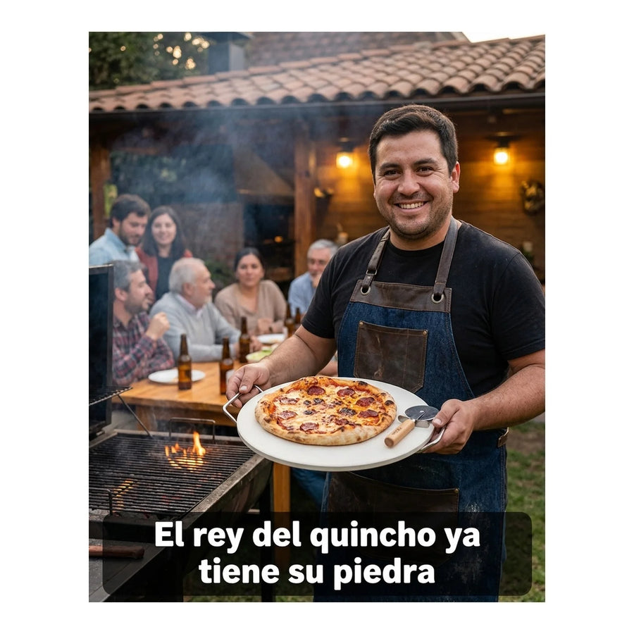 Cortador De Pizza + Piedra Pizza Profesional Cocina Horno
