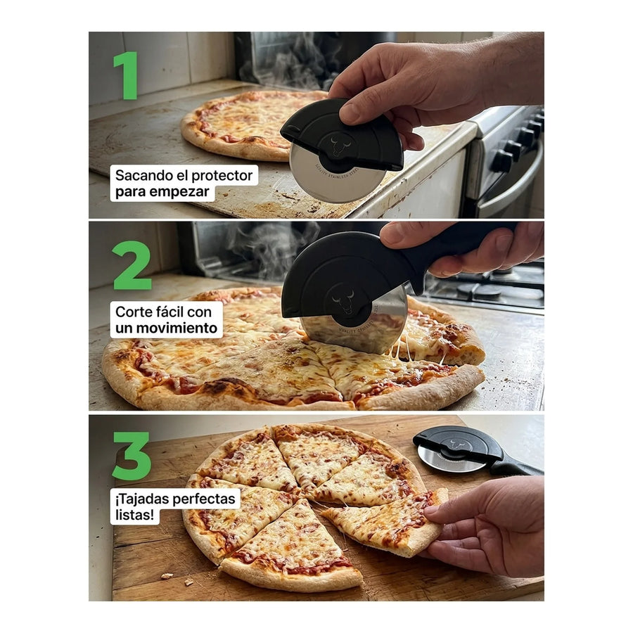 Cortador Pizza Rueda Profesional Wayu Corta Pizza Masa Cocina Bbq
