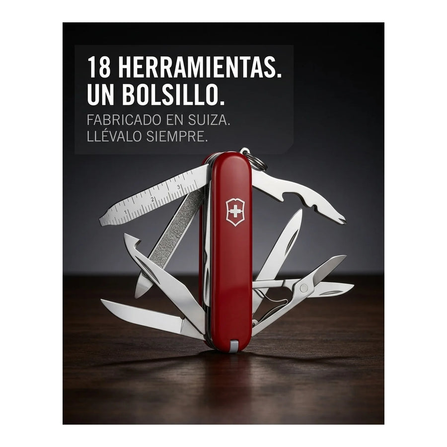 Cortapluma Navaja Victorinox Minichamp Roja 0.6385 + Grabado Personalizado