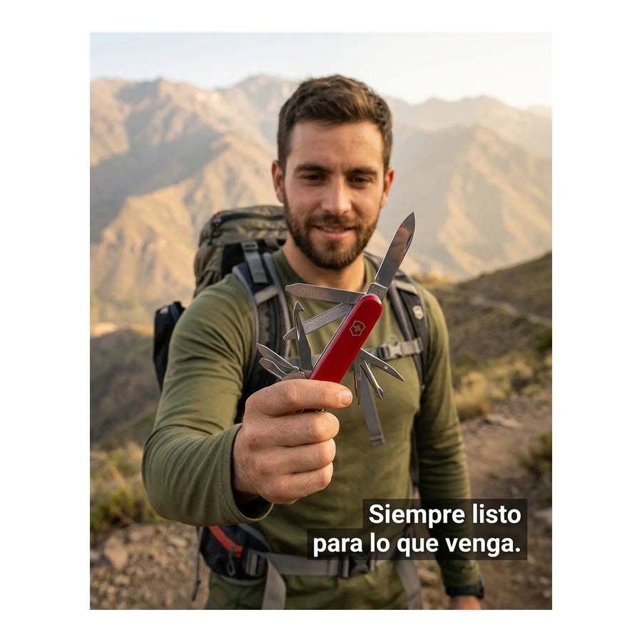 Cortapluma Navaja Victorinox Minichamp Roja 0.6385 + Grabado Personalizado