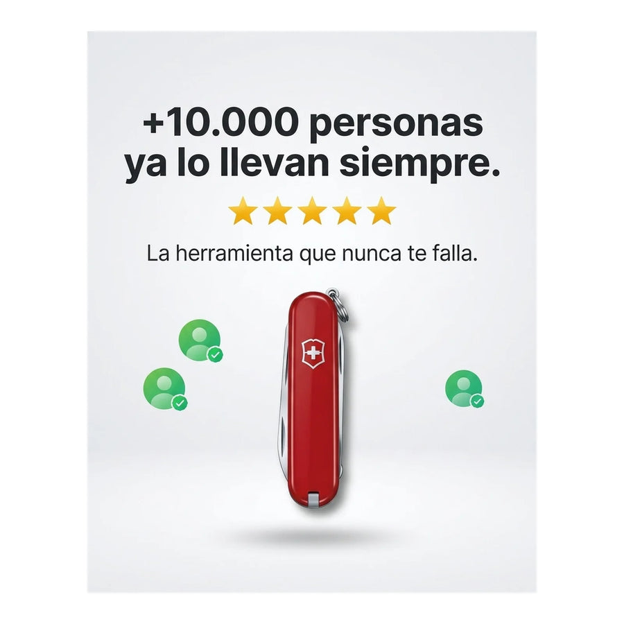 Cortapluma Navaja Victorinox Minichamp Roja 0.6385 + Grabado Personalizado