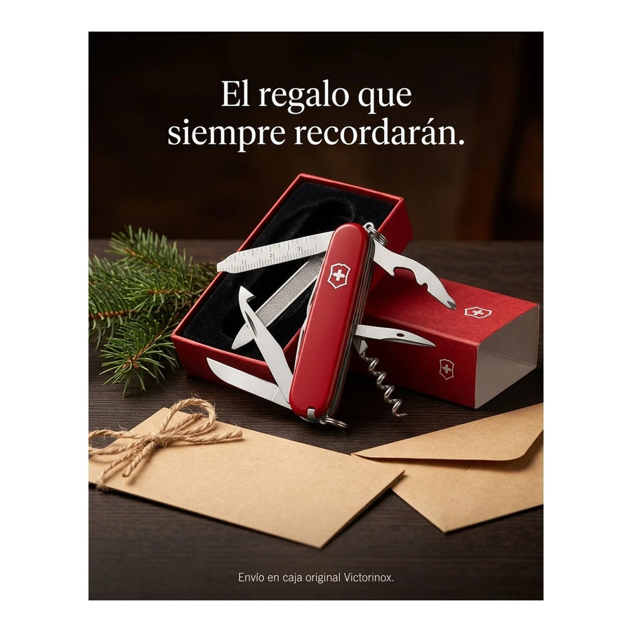 Cortapluma Navaja Victorinox Minichamp Roja 0.6385 + Grabado Personalizado